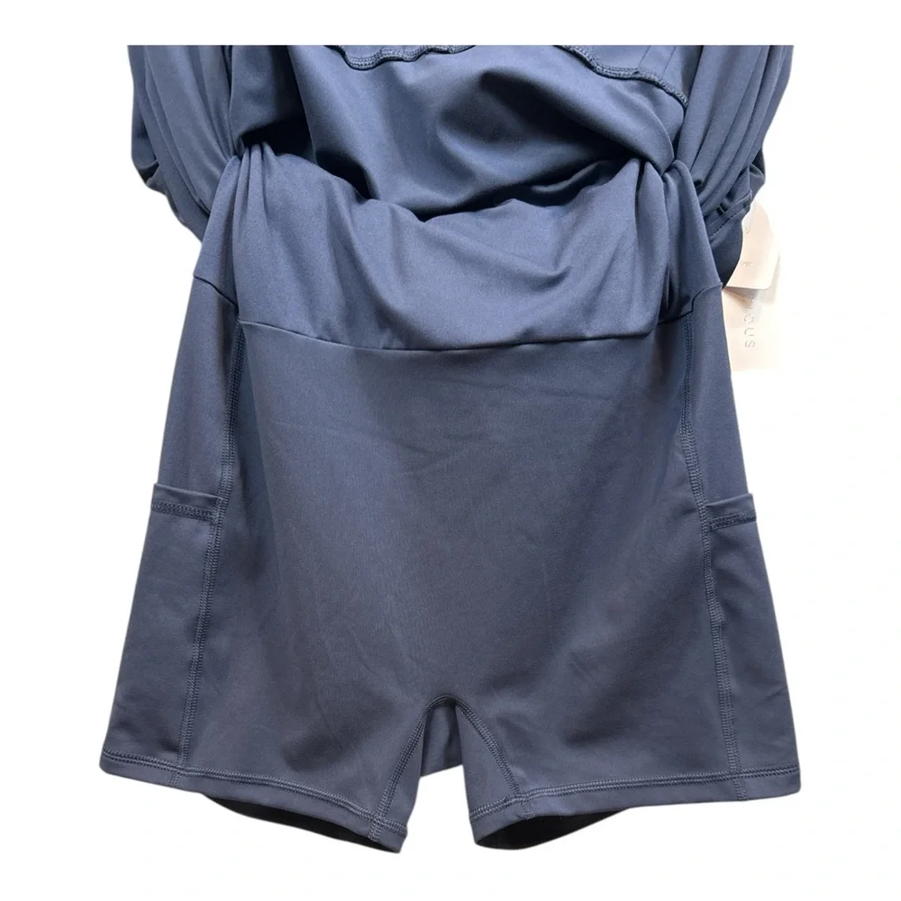 Yogalicious Women's‎ Nudetech Set Navy Blue Sleeveless  Athletic Sports Dress L